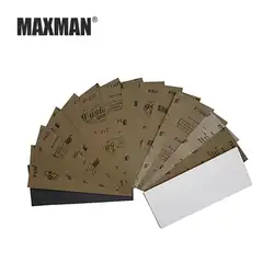 MAXMAN 3 шт./5 шт. 230x93 мм квадратная Песочная бумага Влажная и сухая не складывается шлифовальная бумажная машинка полировка металла Грит 320-10000