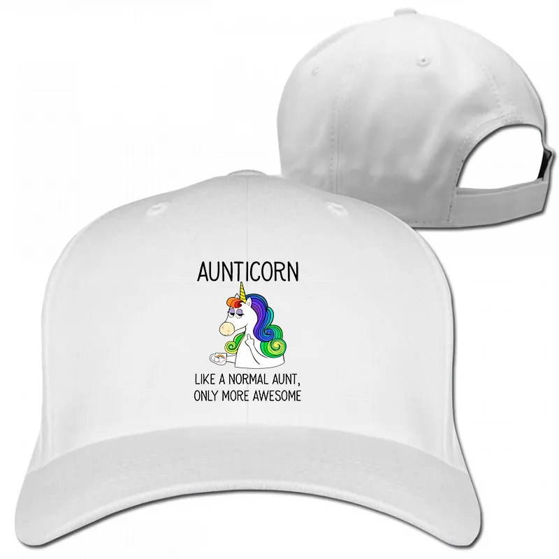 Aunticorn нормальная тётя только более потрясающая бейсболка для мужчин и женщин Кепка для водителя грузовика модная Регулируемая Кепка - Цвет: 1-White