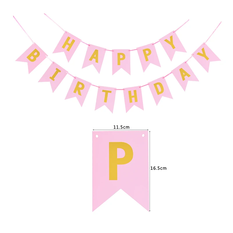 Для маленьких девочек розовая бумажная салфетка под тарелку кружку одноразовая посуда набор 1-й День Рождения Вечеринка Детский душ с днем рождения принадлежности для детей