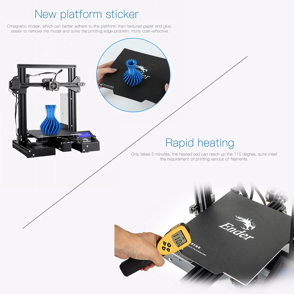CREALITY 3D Ender 3/Ender 3 PRO принтер Модернизированный магнит сборка пластина обновление