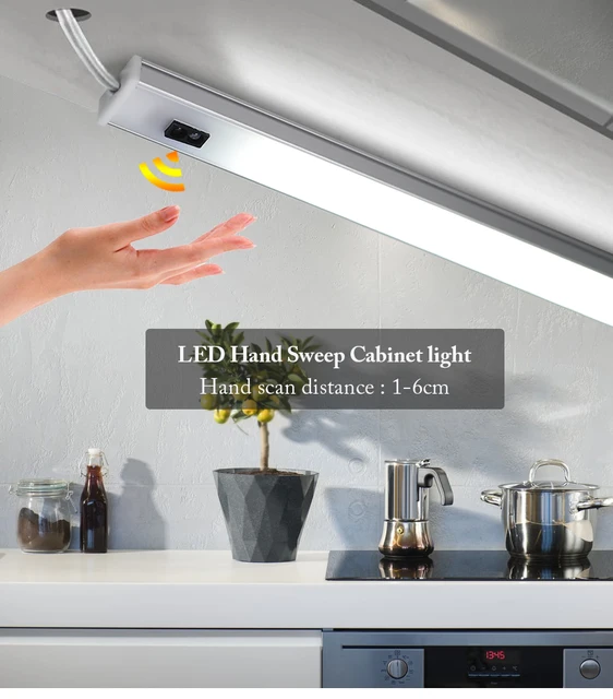 Matsuzay Luz LED para armario, lámpara con Sensor de movimiento, luz  nocturna autoadhesiva recargable para armario, cocina, luz cálida de 100mm  Type3 NO3 Matsuzay HA005482-02B