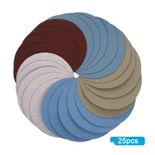 

2021NEW 125mm 5'' Inches Grit 1000 /2000 /3000 /4000/ 5000 Sanding Discs Hook Loop Sandpaper Round Sandpaper Disk Sand Sheet