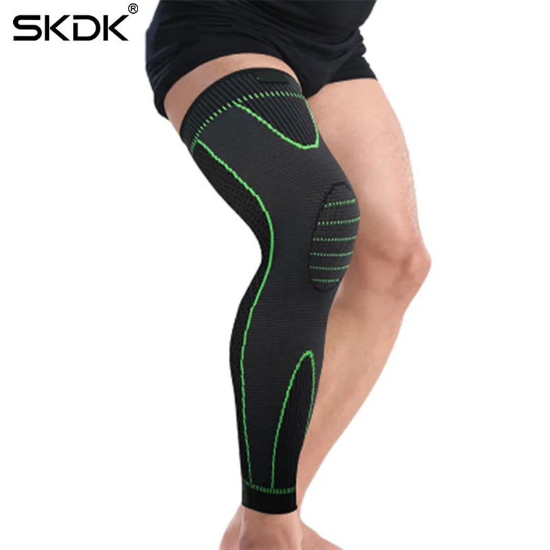 SKDK теплые спортивные наколенники с длинным рукавом для велоспорта, бега, тренировки, спортзала, спортивные наколенники для фитнеса, компрессионные наколенники