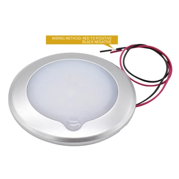 

Car Ceiling Light Touch Control Waterproof RVs Dome Lamp Boat Yacht Round Light 3300K Color Temperature