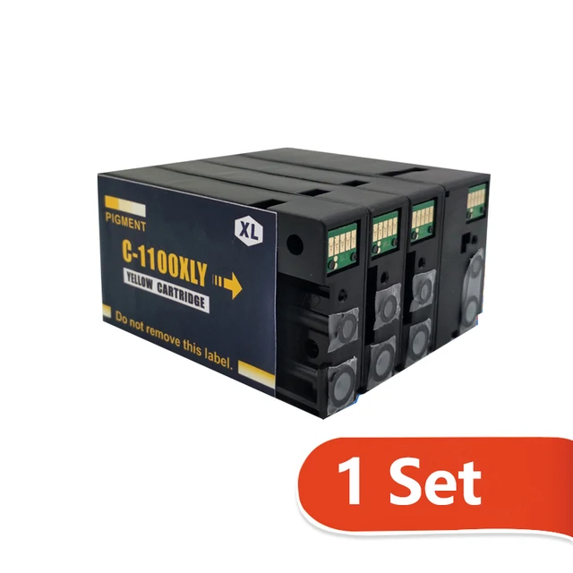 Cartuchos de tinta de pigmento, Compatible con PGI1100, PGI 1100, Canon  MAXIFY MB2010 MB2110 MB2710|Piezas de impresora| - AliExpress