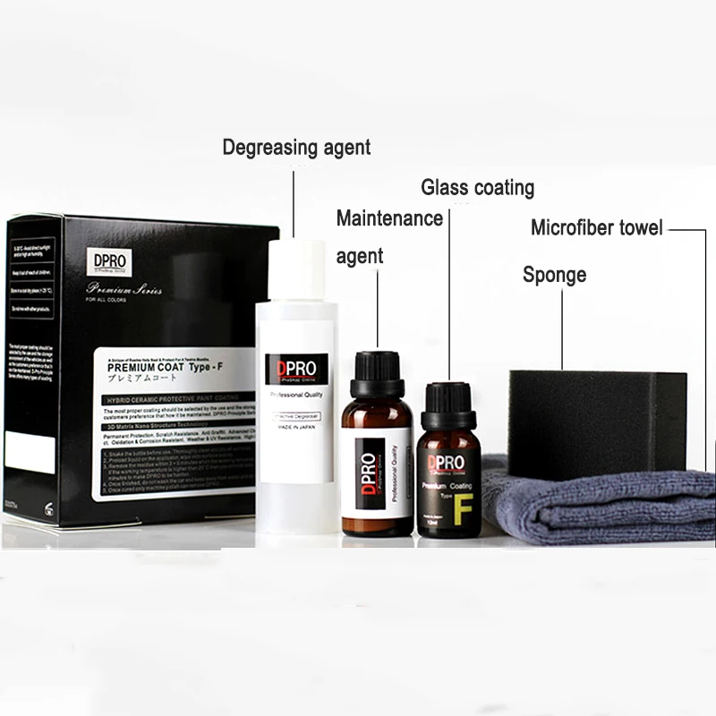 DPRO Paint Care Ceramic Car Coating Waterproof Nano Coats Super Hydrophobic Spray Car Polish Wax Liquid Glass Cleaning