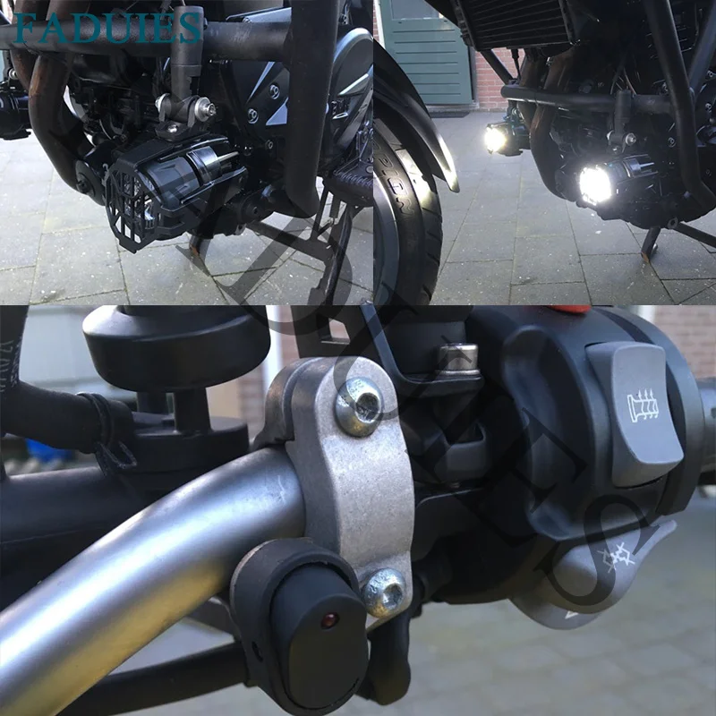  FADUIES Motorcycle LED Fog Light & Protect Guards with Wiring Harness For BMW R1200 GS /ADV Motorcy - 32843223077