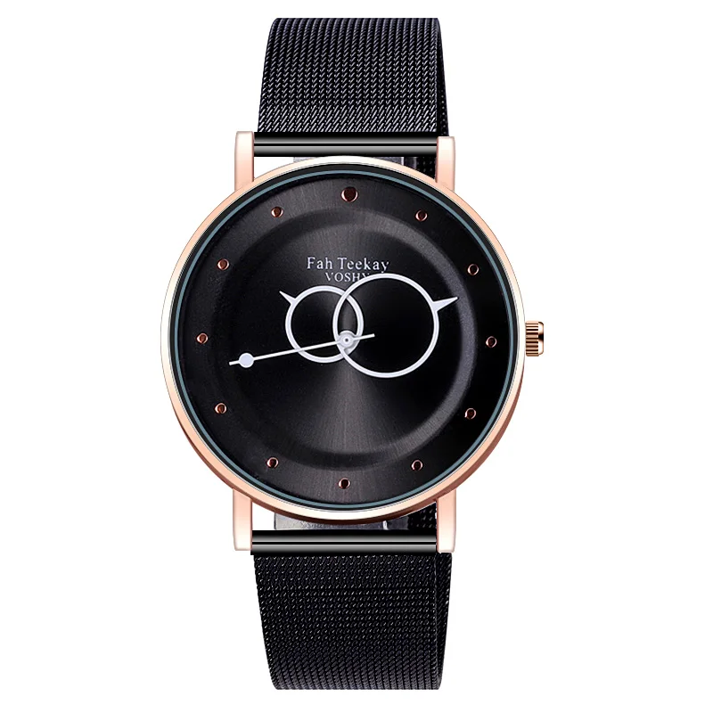 WJ-8070 стиль круглые руки модные мужские часы сетка ремень Красочные Необычные особенности Бизнес Мужские наручные часы masculino