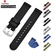 AOOW 18 мм 20 мм 22 мм 24 мм нейлоновый ремень НАТО Quick Release Sport Canva сменный браслет наручных часов браслет высокого качества ремень