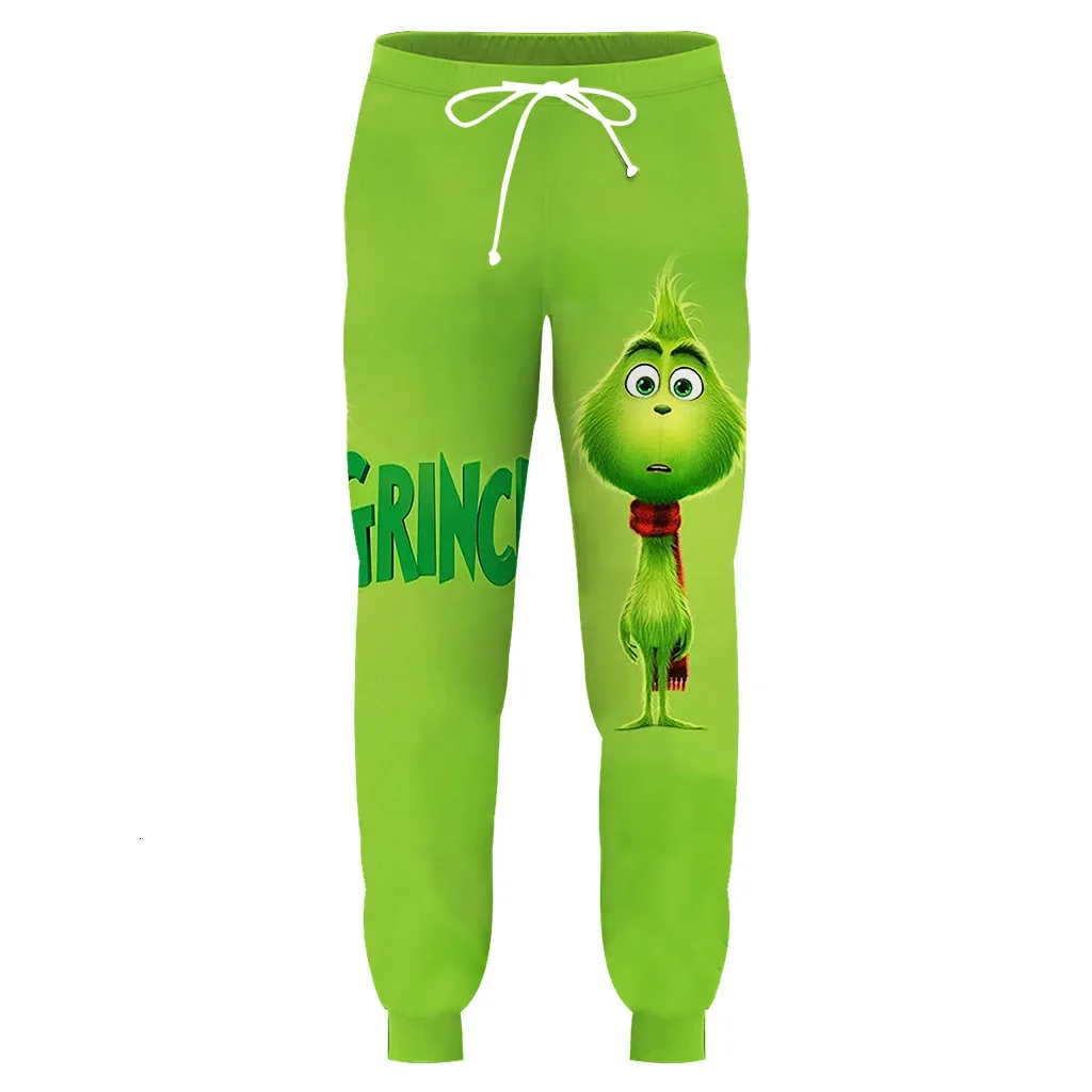 Whoholl бренд Мужская мода Shrek/Grinch 3d толстовки Shrek рубашка забавная толстовка хип хоп Уличная 3d Принт толстовки S-5XL - Цвет: Greenchacasualpants