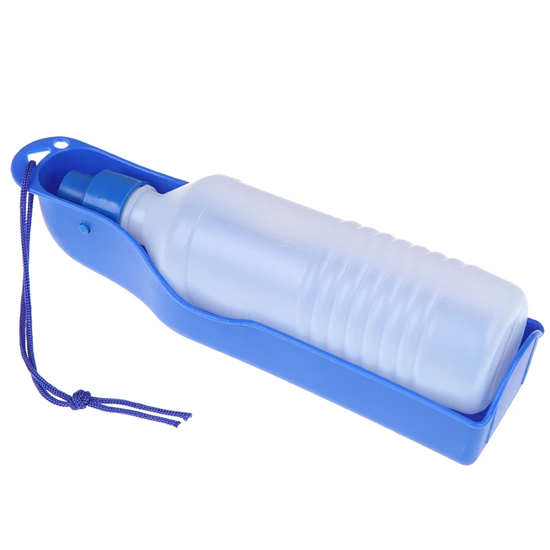 1PC Pet Water Bottle 500ml Foldable Portable Drinking Bottle Travelling Outdoor Drinking Feeder Bowl