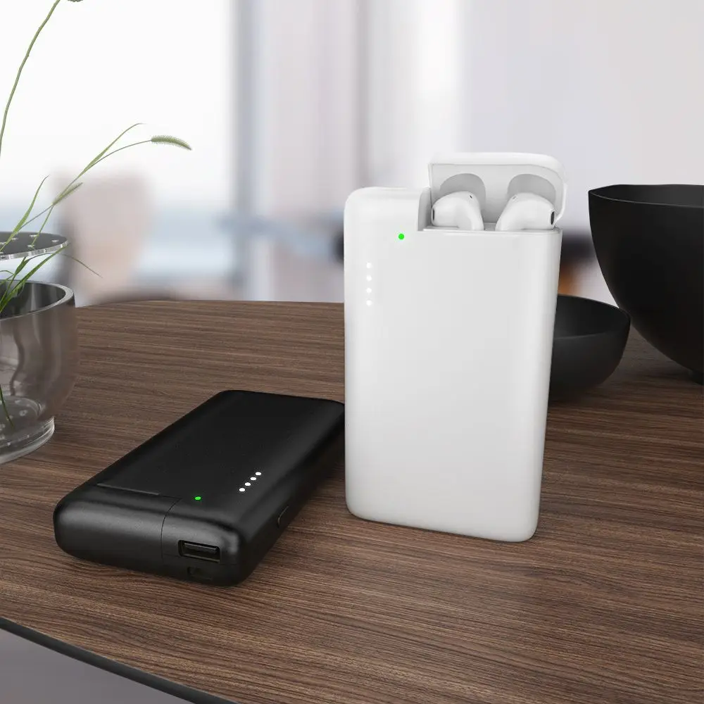 WST 10000 мАч Внешний аккумулятор для Airpods портативное Внешнее зарядное устройство Внешний аккумулятор USB беспроводной внешний аккумулятор для Xiaomi iPhone