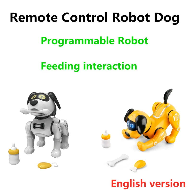 2024 Nuovo Telecomando Elettronico Robot Cane Stunt Dog Giocattolo Elettronico Cane Programmabile Touch-Sense Musica Giocattolo Danzante