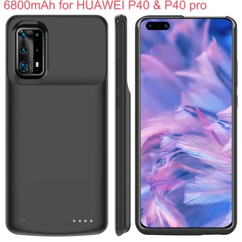 

Huawei P40 Charger Cases Charging Case 6800mah Power Bank Cover for Huawei P40 Pro power pack