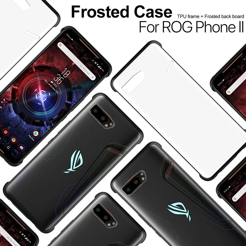 Ультратонкий чехол из матовой задней панели и ТПУ с рамкой для телефона ASUS ROG 2 игровые телефоны с защитой от царапин чехол для Asus ROG Phone II