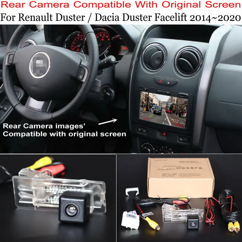 24 контакта Кабель адаптер для Renault Duster / Dacia Facelift 2014 ~ 2020 оригинальный экран совместим с камерой заднего вида