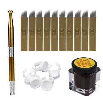 

Permanent 3D Makeup Eyebrow Tattoo Needle Pen Pigment Kit Eyebrow Pencil Waterproof Liner Long Lasting Eyebrow Oct