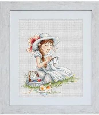 

GG Rabbit and fox with love cross stitch kit Animal cotton thread Love lock canvas stitching embroidery Luca-S_B1059