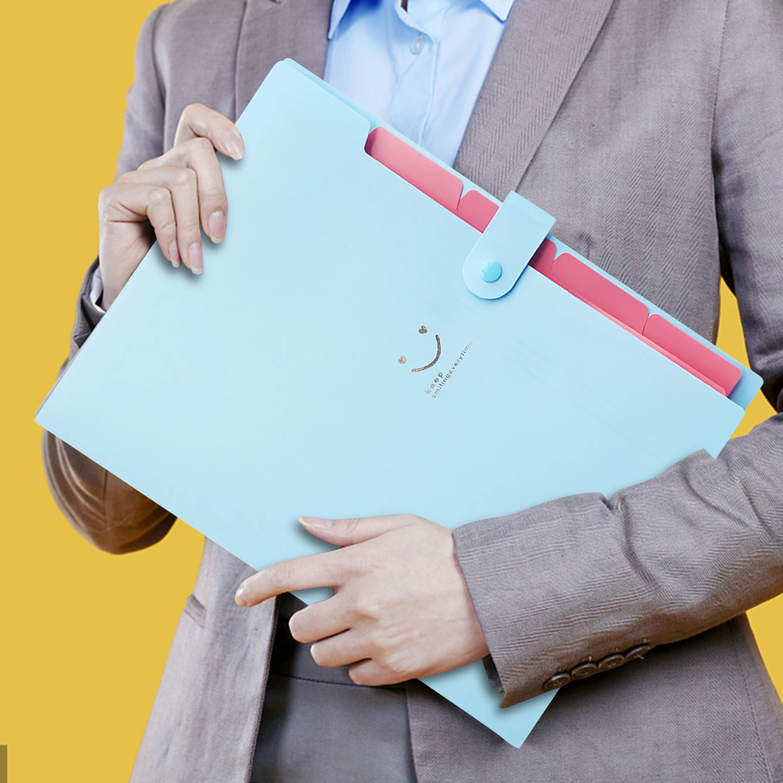 POCHETTE PLASTIQUE,Violet--Pochette ?� documents A4, porte documents de bureau, pochette ?� 