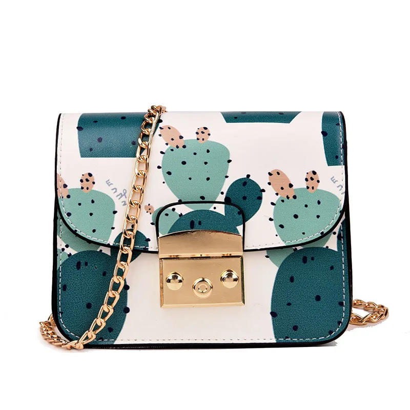 

2018 Autumn And Winter New Style Lock Chain WOMEN'S Bag Korean-style Versatile Shoulder Oblique Mini Square Sling Bag