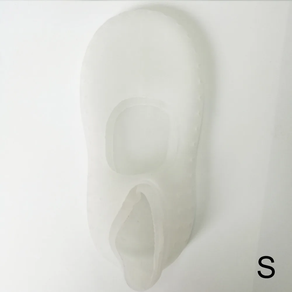 1 пара носки с гелевой подошвой силиконовый бытовой инструмент для ухода за ногами защита от боли защита от трещин увлажняющая омертвевшая кожа для взрослых инструмент для ухода за кожей - Цвет: White S