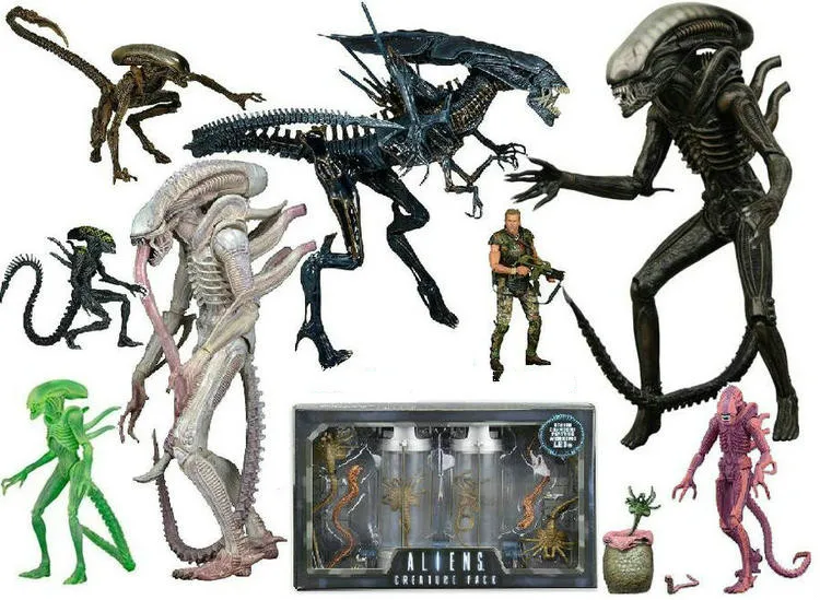 NECA ALIEN Xenomorph / Warrior Grid Dog Alien ПВХ фигурка Коллекционная модель игрушки|Игровые