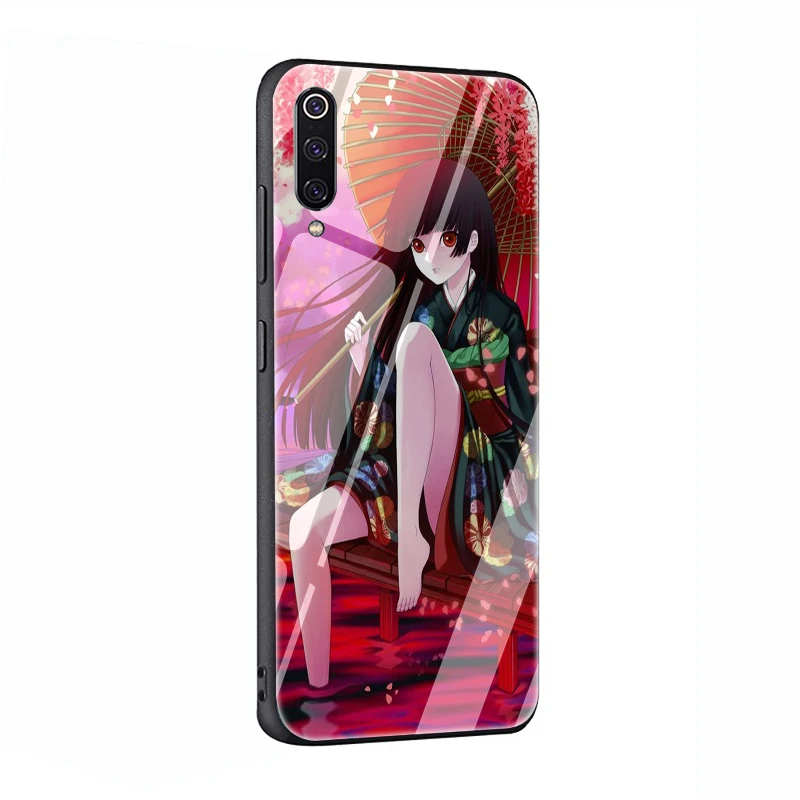 EWAU Hell girl Аниме мультфильм девушка чехол из закаленного стекла для телефона для Xiaomi 5X6X8 Lite 9 A1 A2 F1 Remdi 4X 6A Note 5 6 7 pro - Цвет: G4
