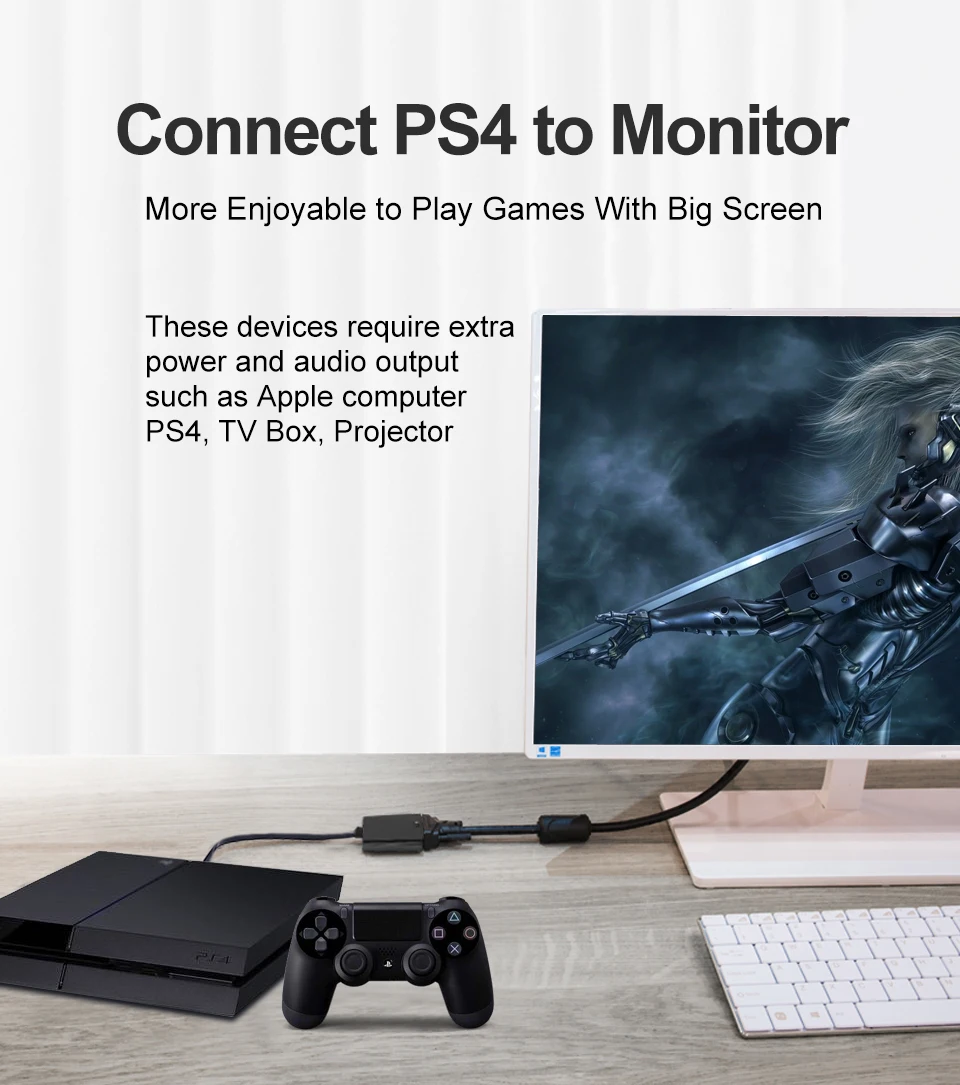 1080P HDMI a VGA HD Maschio A Famale Convertitore da Digitale ad Analogico HDMI-VGA Adattatore 3.5