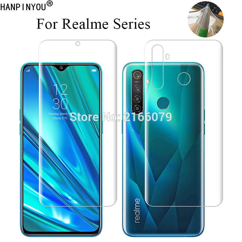 Прозрачная защитная пленка из ТПУ и матового гидрогеля для OPPO Realme 5 6 X2 Pro XT 5I 6i Narzo 10