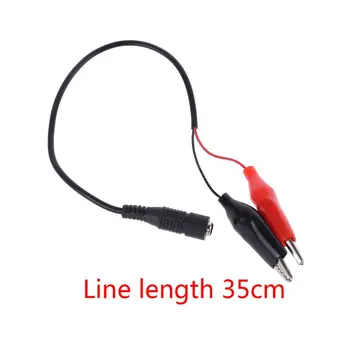 

Crocodile Wire Female to Car Cigarette Lighter 5.5x2.1MM DC Voltage Jack Connector to 2 Alligator Clip Power Cable