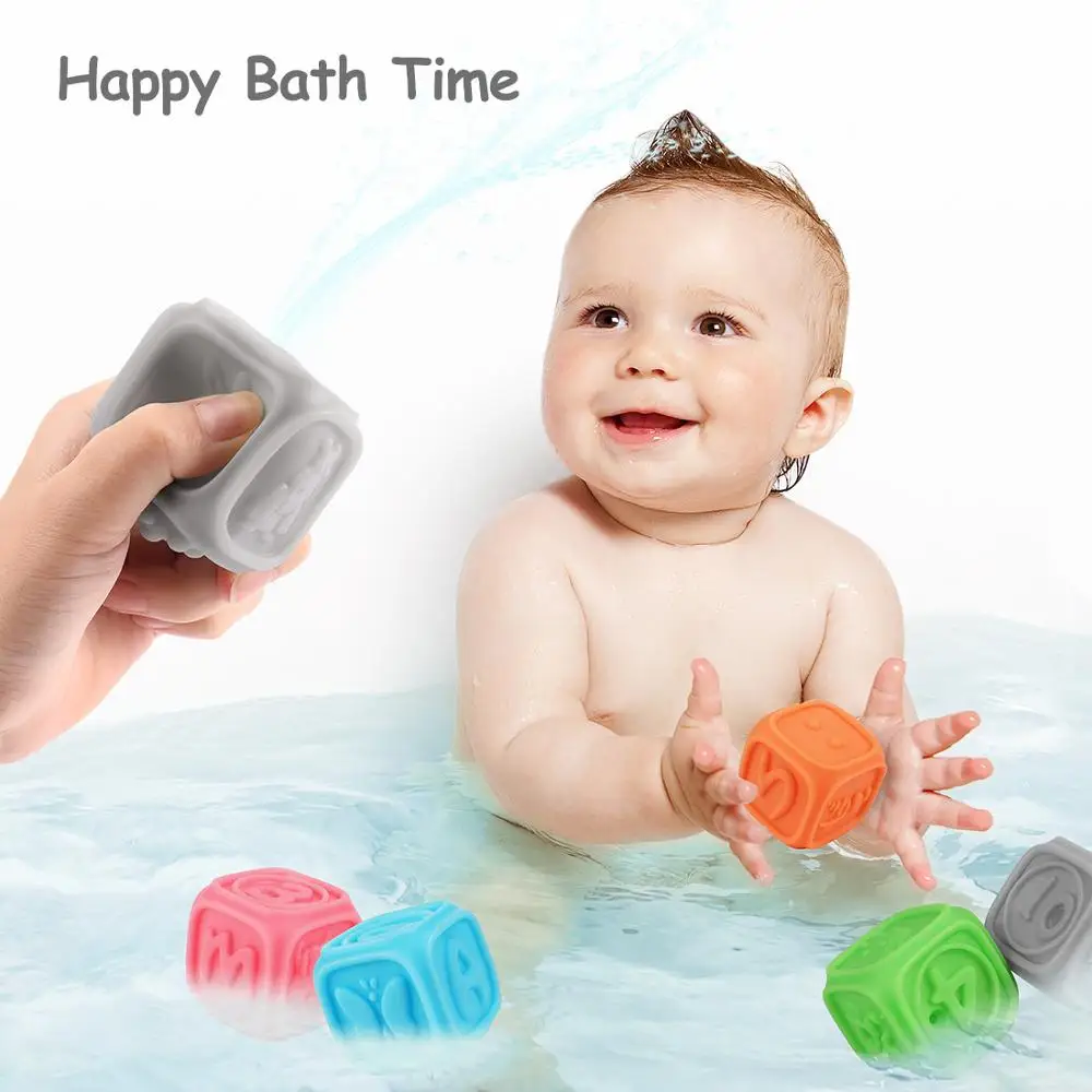Мяч для рук детские 3D Мягкие строительные блоки для малышей прорезывание зубов игрушки развивающие детские игрушки для ванной
