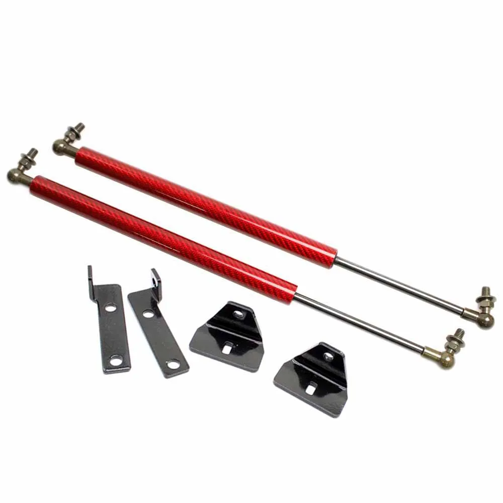 Для Isuzu D-MAX/RODEO 2002-2012 4x4 аксессуары для звукоснимателя передний капот из углеродного волокна газовые стойки подъемная поддержка демпфер шок - Цвет: red carbon fiber