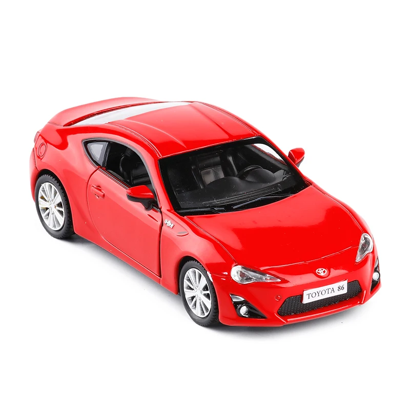 Modelo de coche de juguete clásico para niños, modelo de aleación de Metal, excelente tracción trasera, Toyota GT86, 1/36