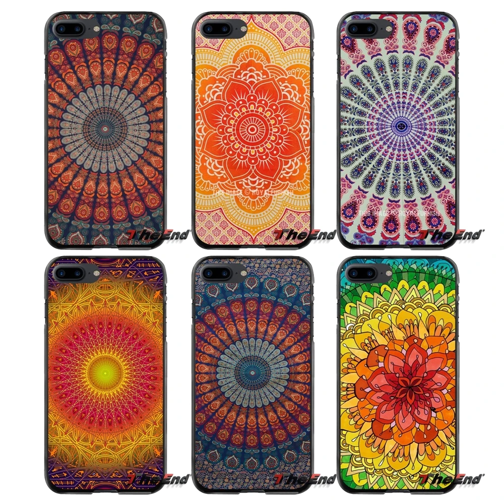 

Tribal Hippie Mandala Printed For Apple iPhone 4 4S 5 5S 5C SE 6 6S 7 8 Plus X iPod Touch 4 5 6 Accessories Phone Shell Covers
