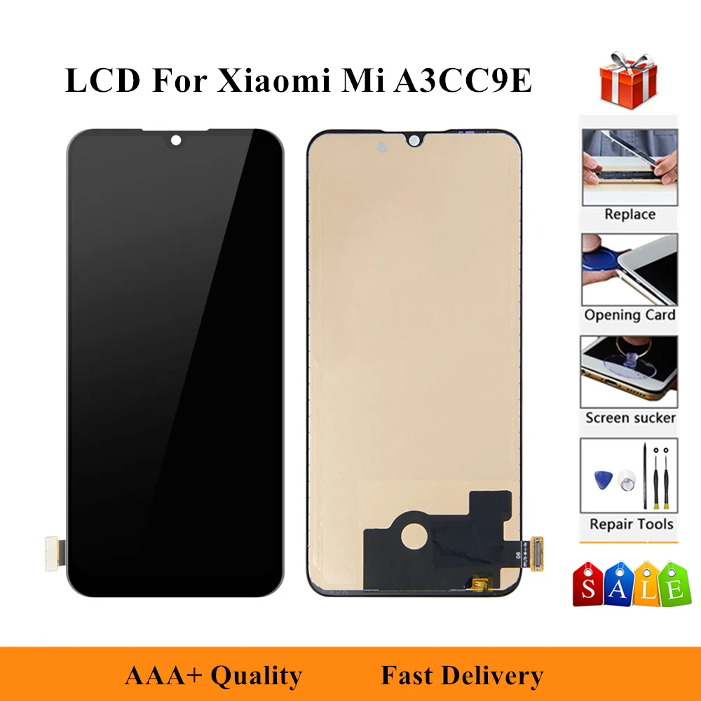 100% протестированный Оригинальный ЖК-дисплей для Xiaomi Mi A3/CC9E M1906F9SH M1906F9SI сенсорный