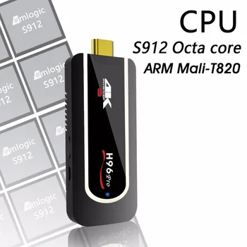 

5pcs H96 Pro 4k Mini TV Stick Octa Core Amlogic S912 2GB 16GB Android 7.1 Mini PC 2.4G Wifi HD2.0 BT4.1 Smart Android TV box