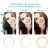 18-Дюймовый LED Ring Light Photography photo Lamp Set Bi-color 3200K-5600K Stepless Dimmable with 3 Phone Hold Remote Control