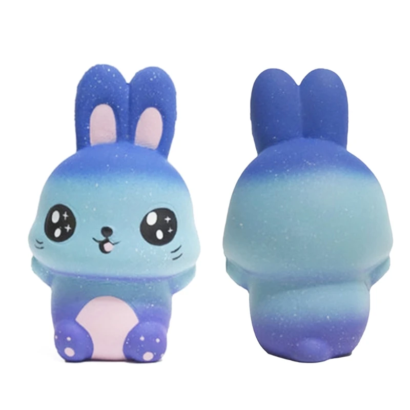 New Starry Sky Rabbit Jumbo Squishy Slow Rising Squeeze Stress Relief Kid Toys 5