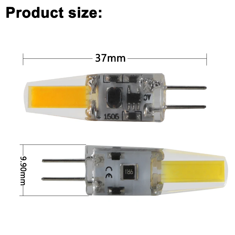 G4 12 в 24 В Светодиодная лампа COB Ac Dc 12 24 вольт диммер 1,5 Вт Супер 360 градусов фары для замены галогенный прожектор люстра лампа