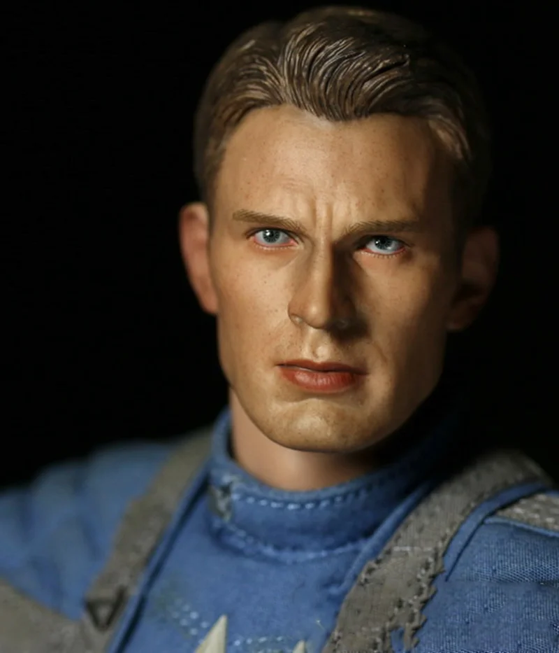 

1/6 Male Action Figure Doll Accessories Chrisvans Hero Steve Head Sculpt Fit HT 12" Figures Model Toys Assembly Accessories