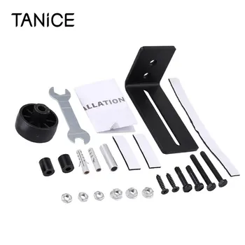 

TANiCE Barn Door Floor Guide With 3 Rollers And 8 Different Setup Options Adjustable Wall Mount Guide For Barn Door