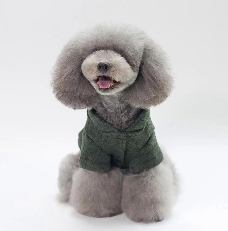 Зимнее пальто для собак Одежда для собак куртка для щенков Чихуахуа Одежда Толстовки для маленьких средних собак кошек Мопс Йоркшир Yorkshire - Цвет: green