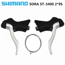 SHIMANO SORA ST-3400/ST-3500 Сменная головка 2*9 для езды на шоссейном велосипеде 18 скоростей сменная рукоятка черный