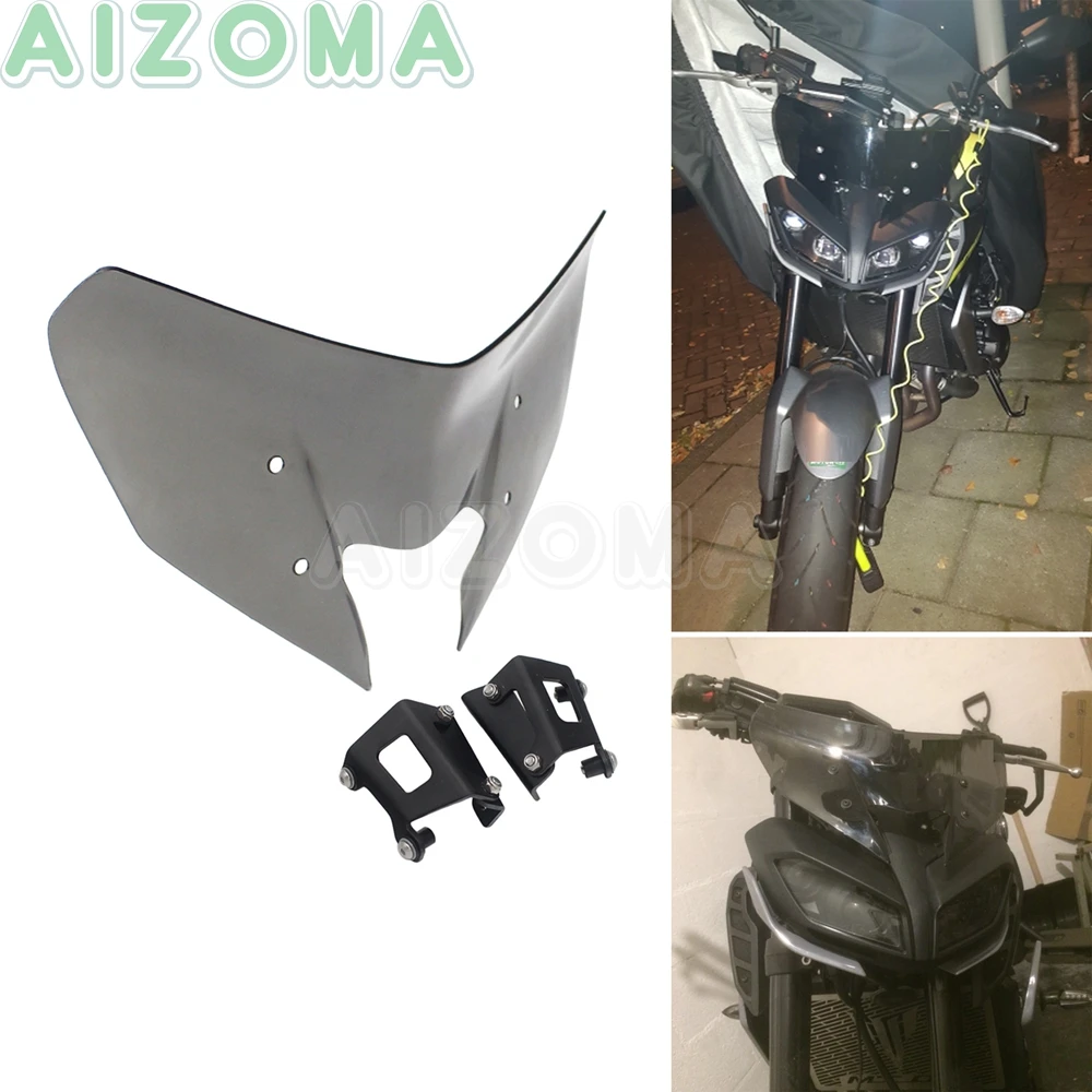 Дымовое лобовое стекло Fly Экран для Yamaha FZ-09 MT-09 SP-18 FZ09 MT09 SP мотоцикл ветер экран дефлектор w/кронштейн