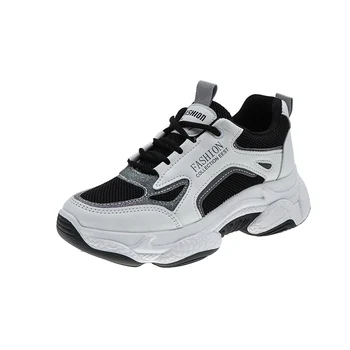 

Spring New Women Casual Shoes Fashion Women's Sports Shoes Breathable Mesh Walking Flat Shoes Femme Chunky Platform Sneakers