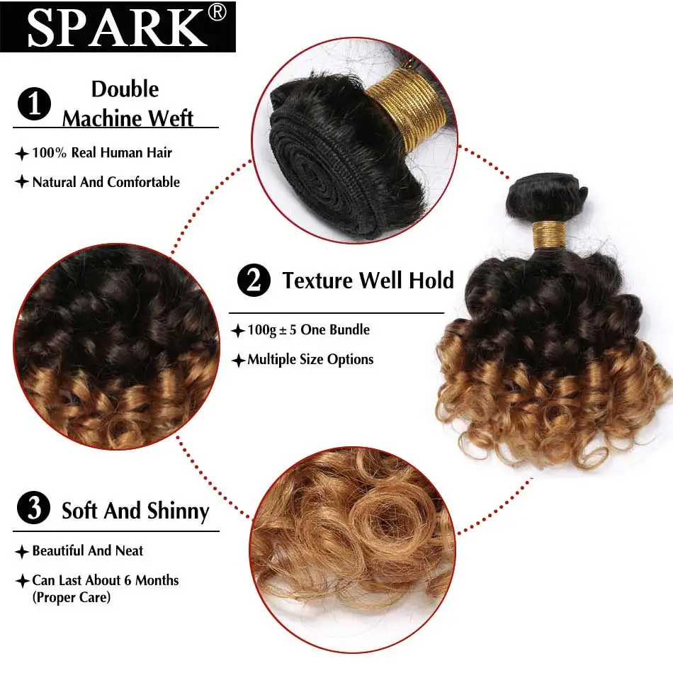 ヘアバンドル 黒人女性のための人間の髪の束1/3PC 人間の髪束 (Size : Remy Hair, Color : 20 22 ヘアエクステンション  黒人女性のための人間の髪の束1/3PC 人間の髪の毛の束 (Size : Remy Hair, Color : 黒人女性の ポニーテールのための レミー100ブラジルのヘア ..., image size:950x950