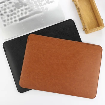 

For Macbook Pro 16 inch 2019 Laptop Sleeve Bags Ultrs Slim PU Leather Protective Case Bag Anti-Scratch Waterproof Laptop Bag