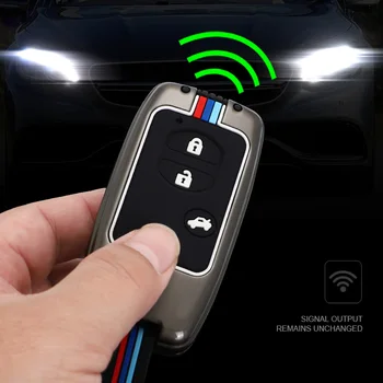 Borsa in lega di zinco per custodia portachiavi per Toyota Land Cruiser Prado 150 Camry Prius Crown Holder 5 Borsa in lega di zinco per custodia portachiavi per Toyota Land Cruiser Prado 150 Camry Prius Crown Holder - Borsa in lega di zinco per custodia portachiavi per Toyota Land Cruiser Prado 150 Camry