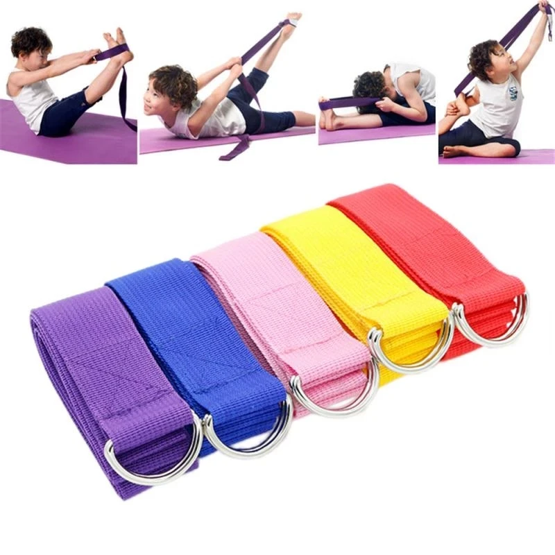 D Ring Adjustable Sport Stretch Strap Belts Gym Resistance Bands Waist