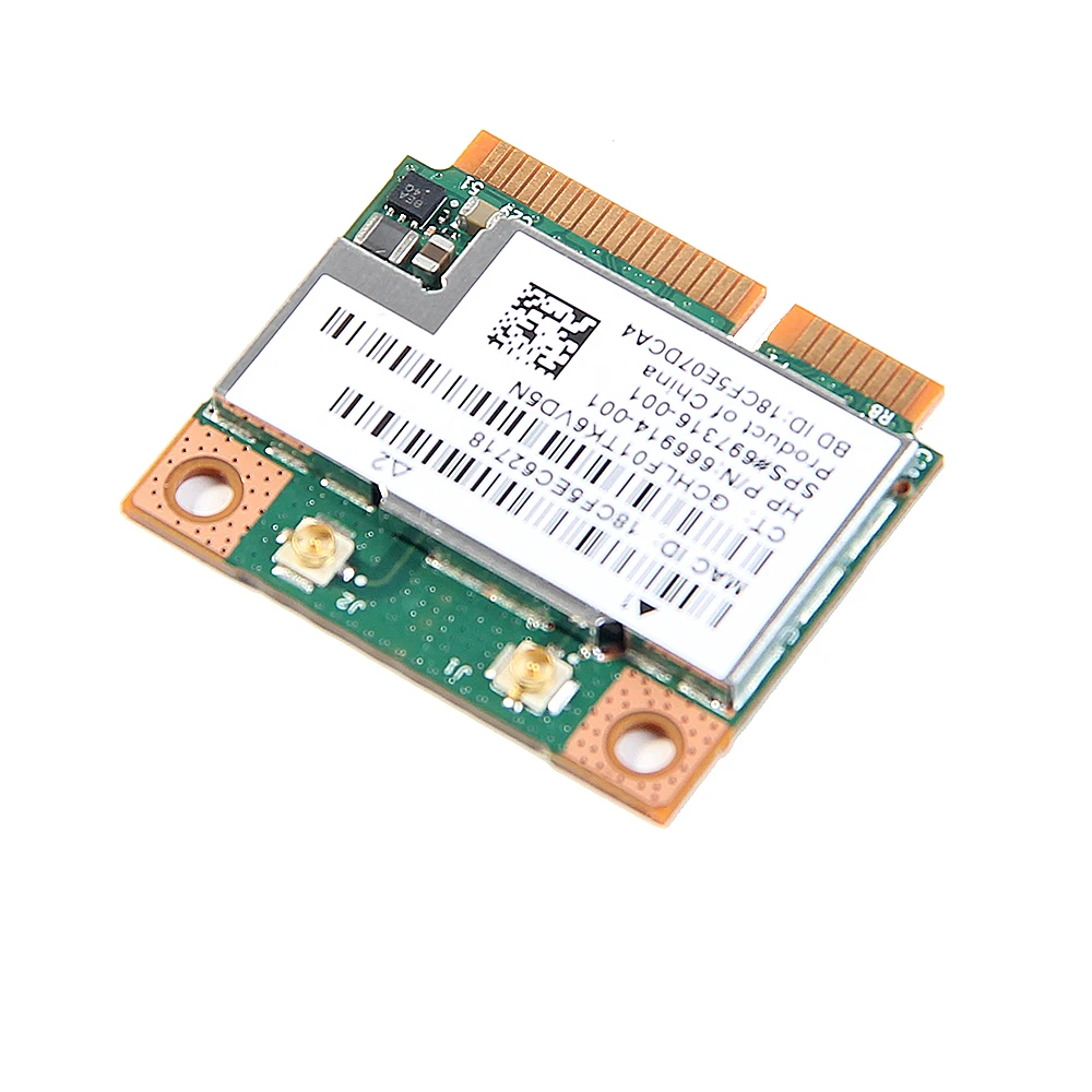 Двухдиапазонная беспроводная карта Broadcom BCM943228HMB 802.11a/b/g/n 300 Мбит/с Wifi, Bluetooth 4,0, половинная мини-карта pci-e WLAN для ноутбука 2,4 ГГц 5 ГГц